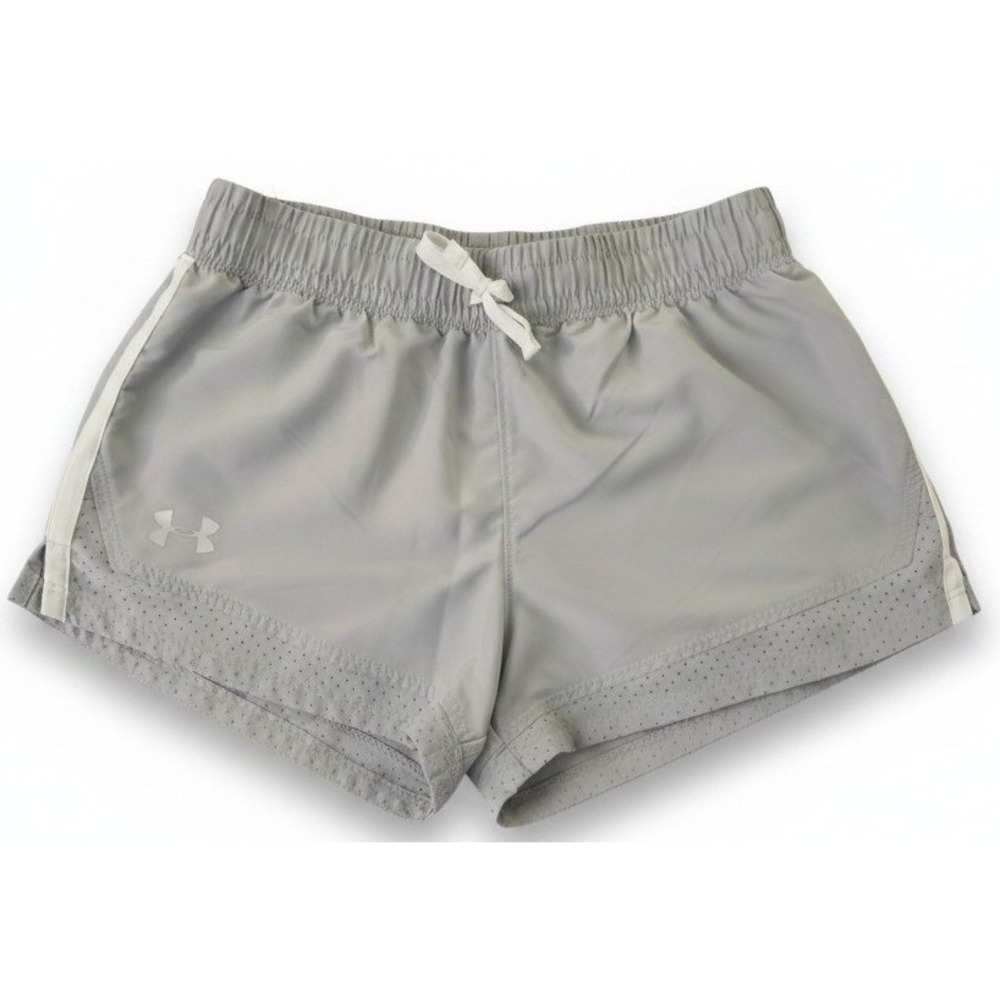 Under Armour Youth‎ Large Gray Athletic Shorts YLG Loose Fit Drawstring
